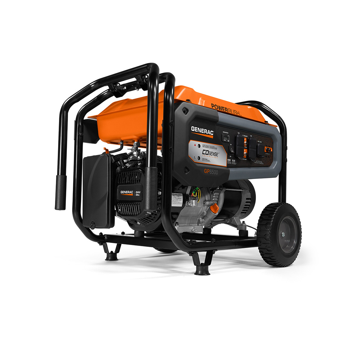 7713 – GP6500E 6,500-Watt Electric Start Portable Generator with COSENSE® Technology 