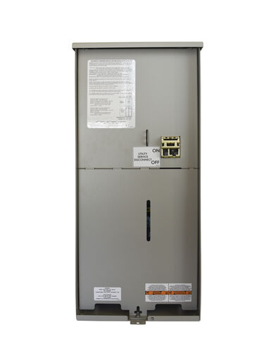 RXGUW200A3 – Integrated Meter Transfer Switch with Load Center